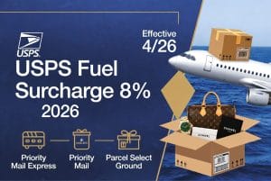 USPS燃油附加费8%落地:2026美线奢侈品空运成本大涨应对指南