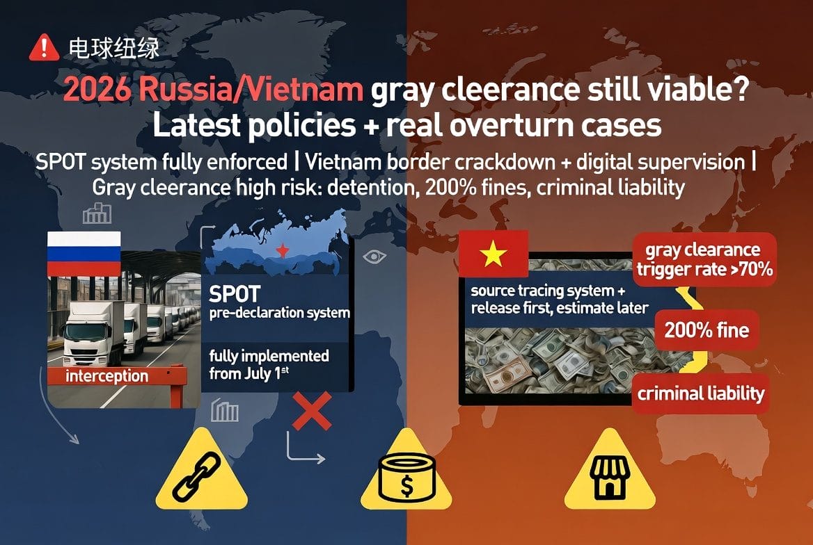 2026俄罗斯/越南灰清还能走吗?最新政策+真实翻车案例+白清转型指南