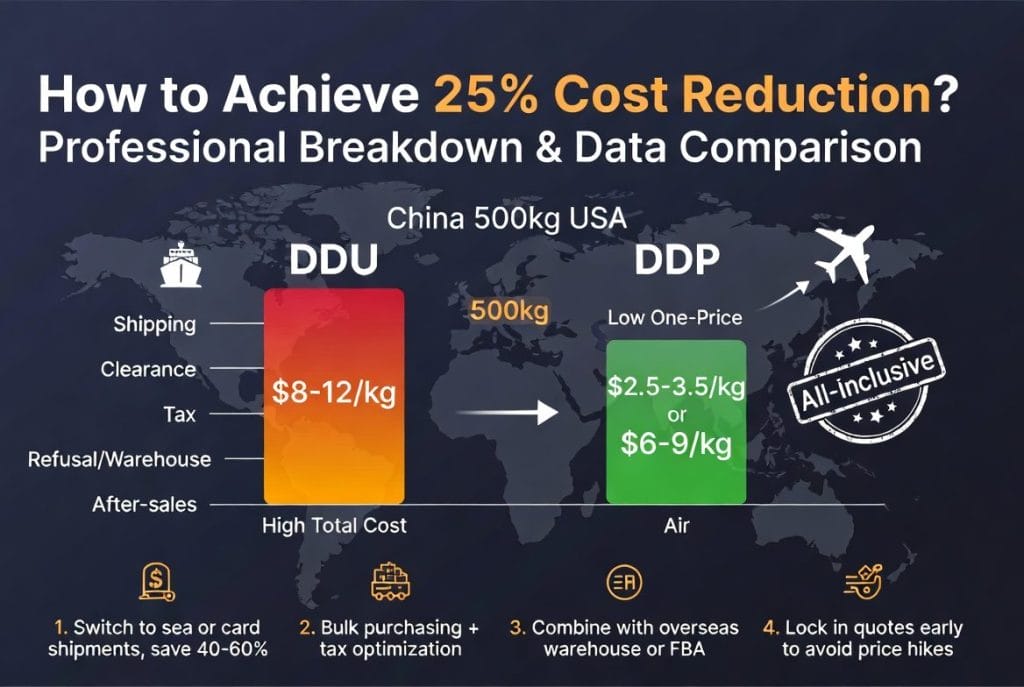 美国/加拿大/欧洲双清包税到门真实案例：我用它把物流成本降了25%