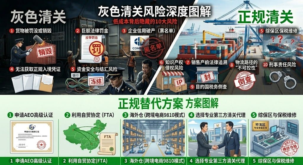 灰色清关的真相：揭秘10大风险、法律后果与合规替代方案