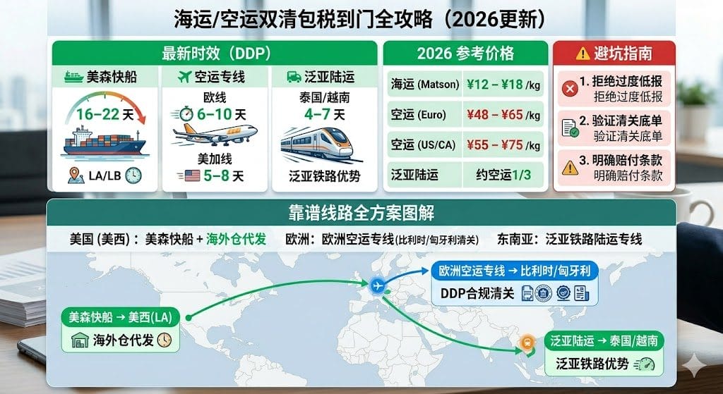 2026 海运/空运双清包税到门全攻略：最新时效、价格表与避坑指南