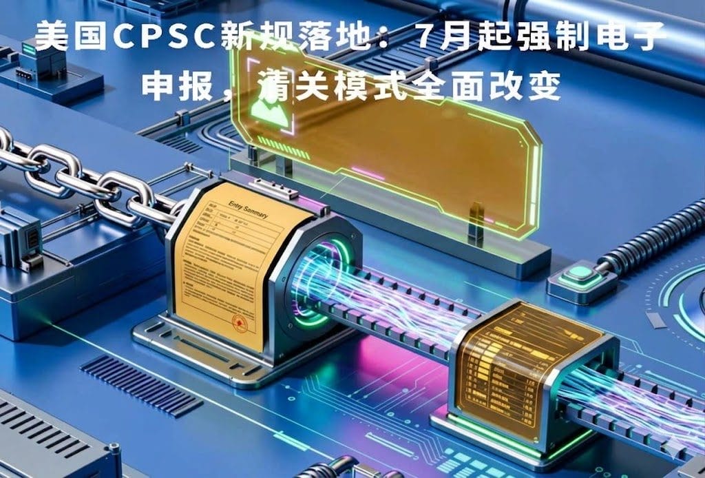美国CPSC新规深度解析：7月起强制电子申报，跨境清关全流程改变